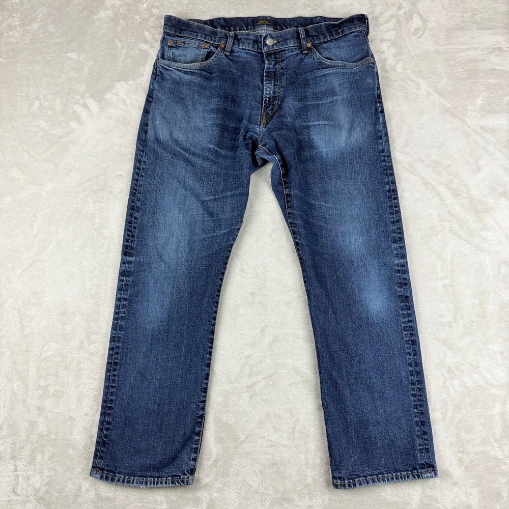 Polo Ralph Lauren Jeans Mens 38x32 Fit 38x29.5 Blue Straight Classic Fit Preppy